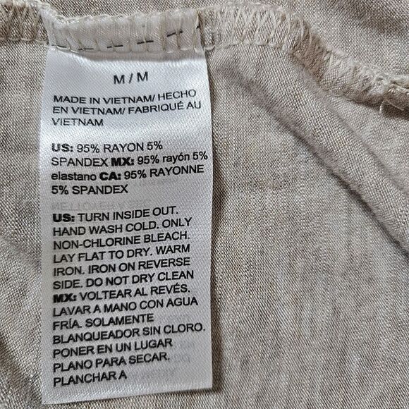 White House Black Market Top Womens Med Pink Scoop Neck Long Sleeve Lightweight - Picture 4 of 5